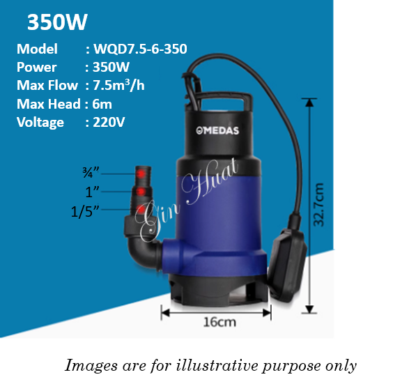 MEDAS Submersible Pump 250W / 350W